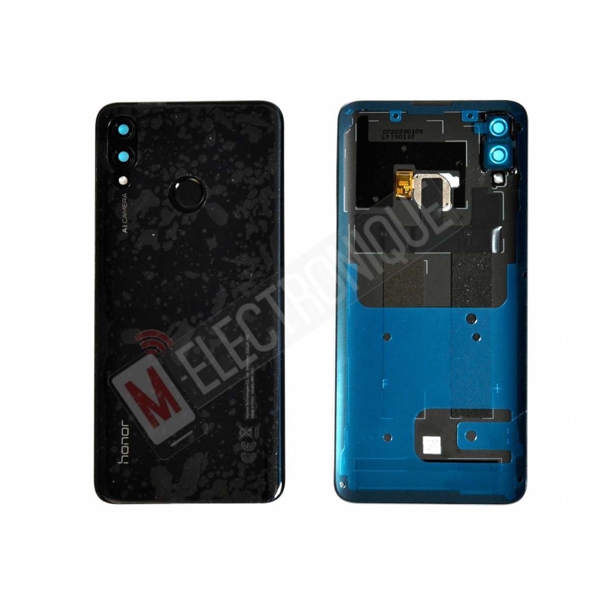 CACHE ARRIERE NOIR HUAWEI HONOR 10 LITE