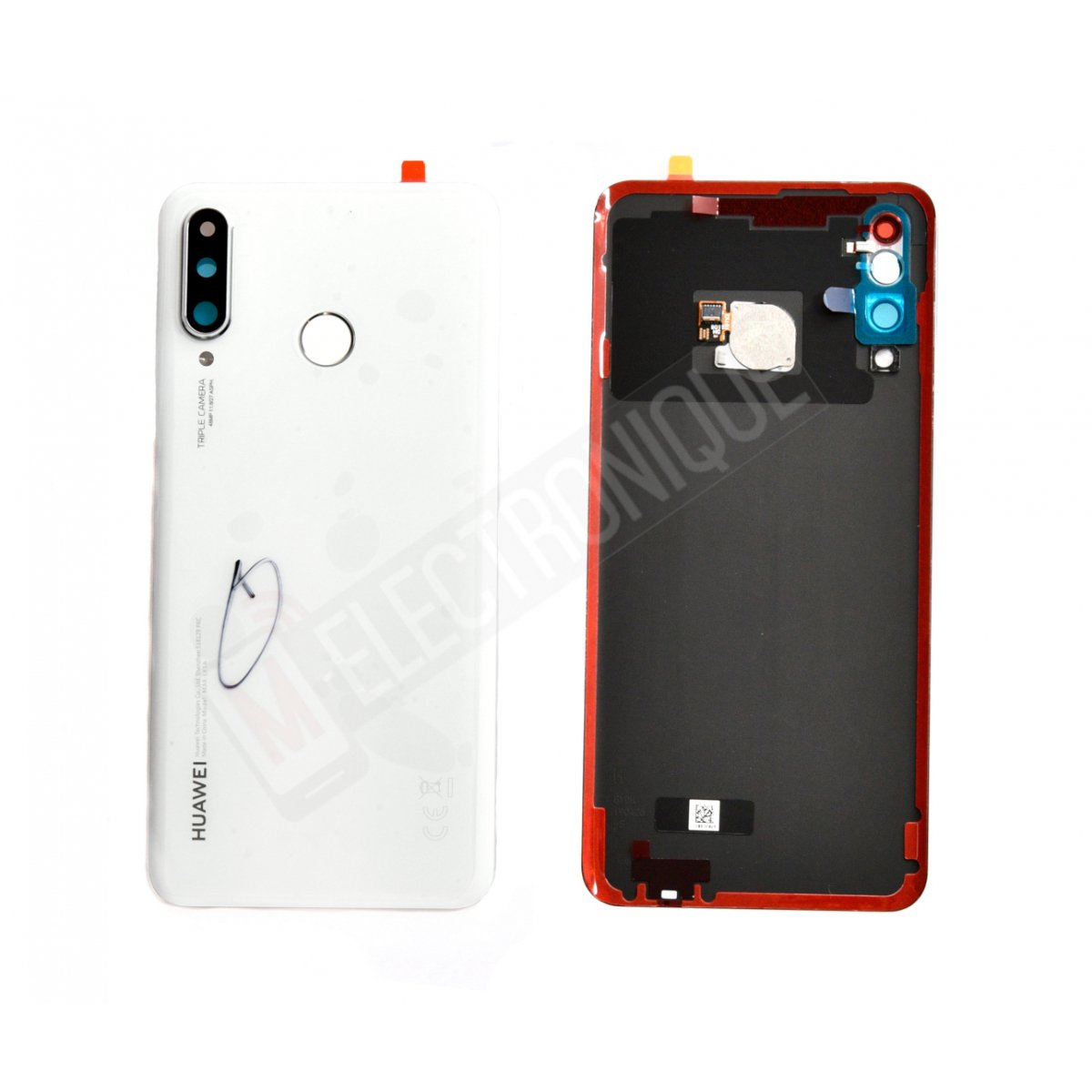 VITRE ARRIERE BLANC HUAWEI P30 LITE