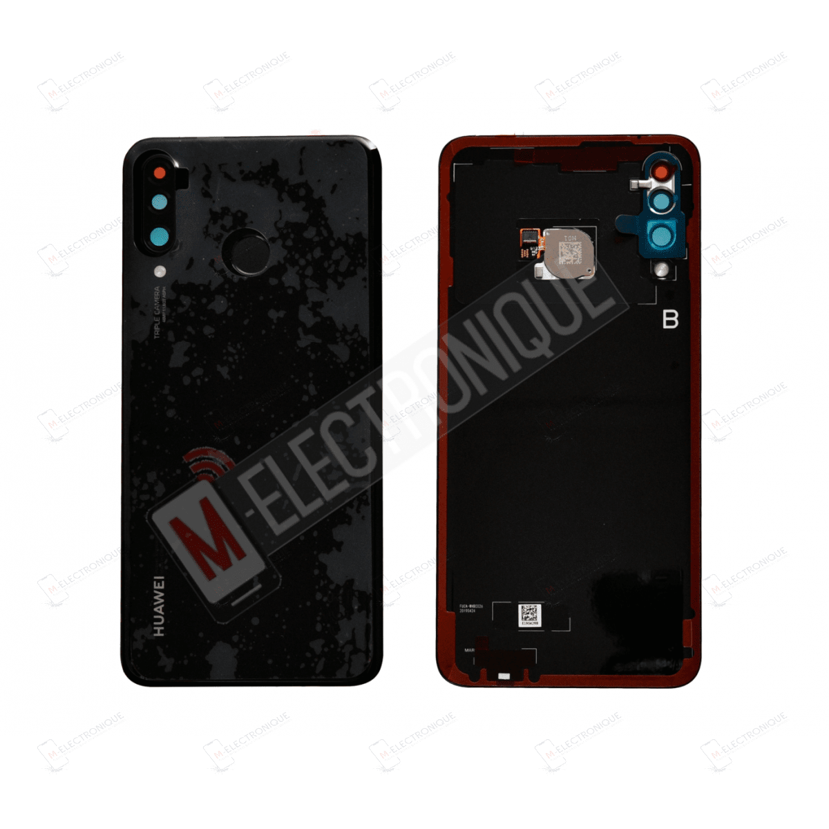 VITRE ARRIERE NOIR HUAWEI P30 LITE / P30 LITE GLOBAL VERSION