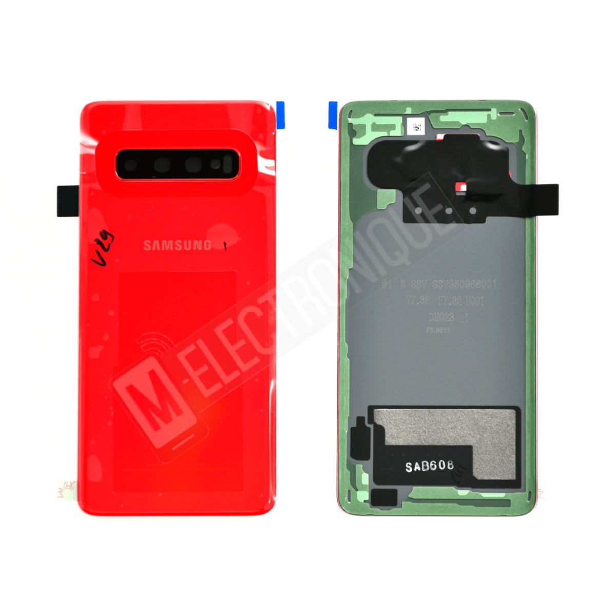 VITRE ARRIERE ROUGE SAMSUNG GALAXY S10