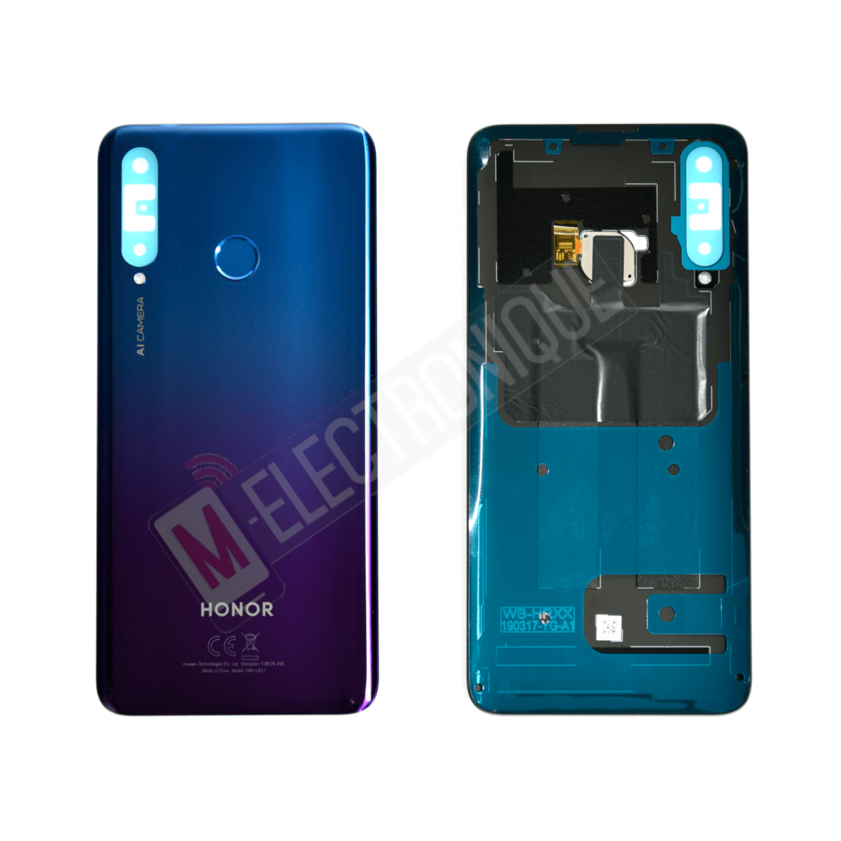 CACHE ARRIERE BLEU PHANTOM HONOR 20 LITE