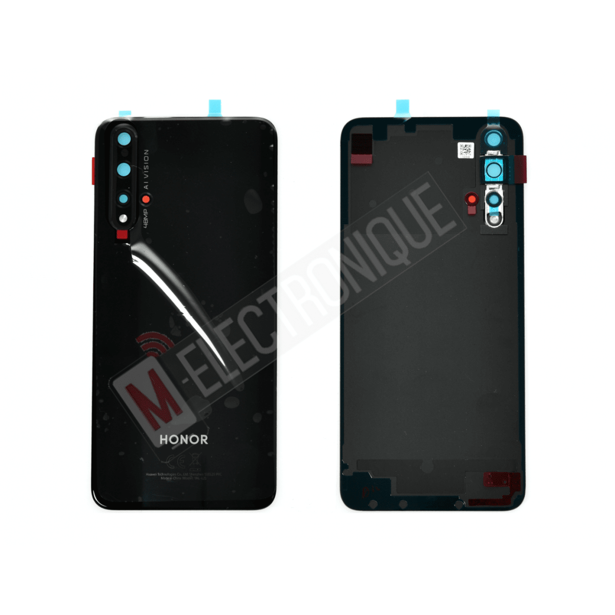 VITRE ARRIERE NOIR HUAWEI HONOR 20