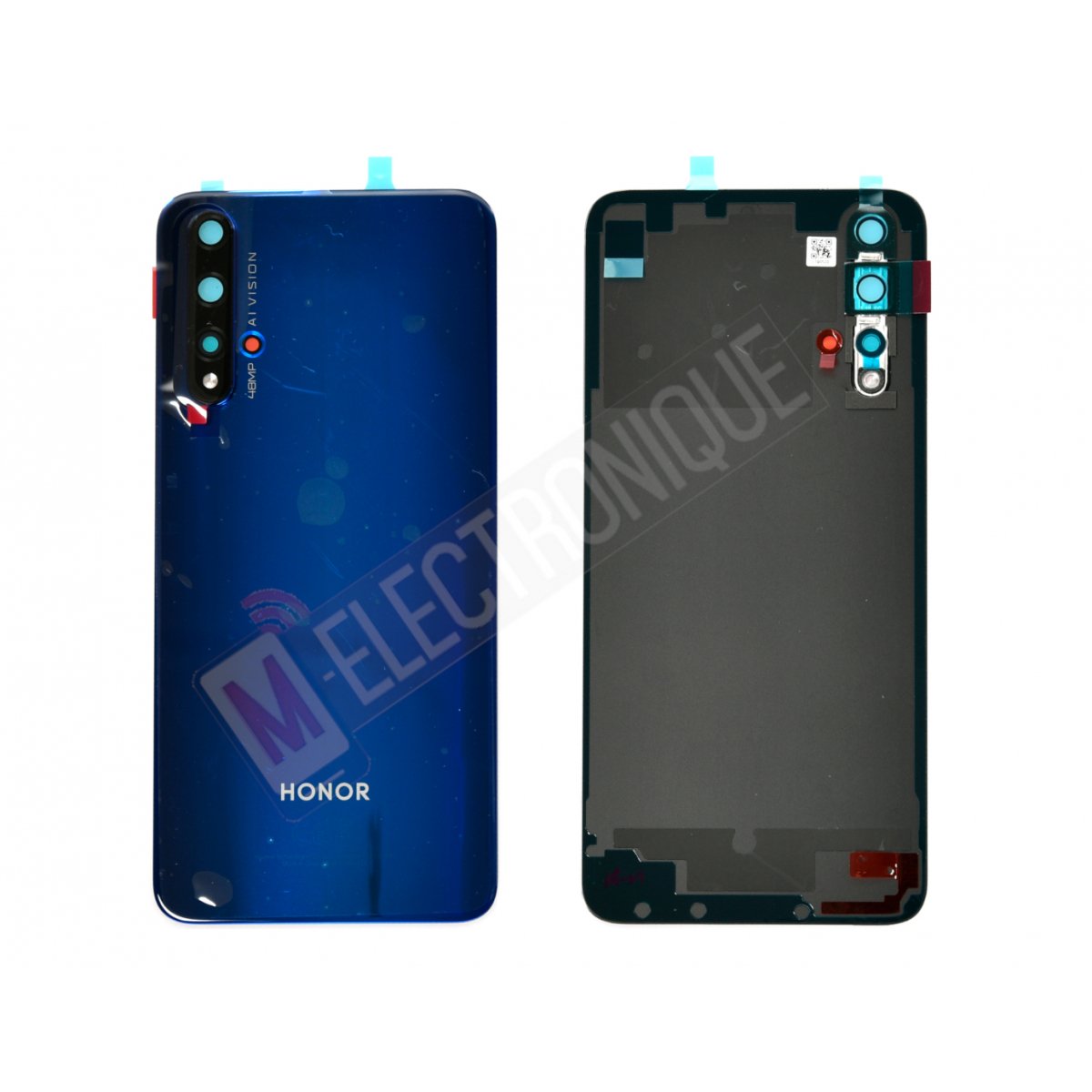 VITRE ARRIERE BLEU HUAWEI HONOR 20