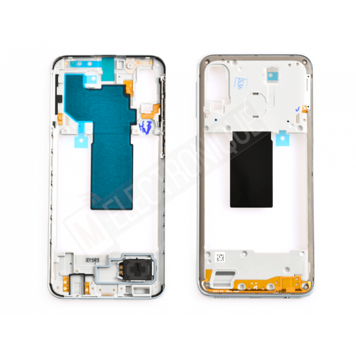 CHASSIS INTERMEDIARE BLANC SAMSUNG GALAXY A40