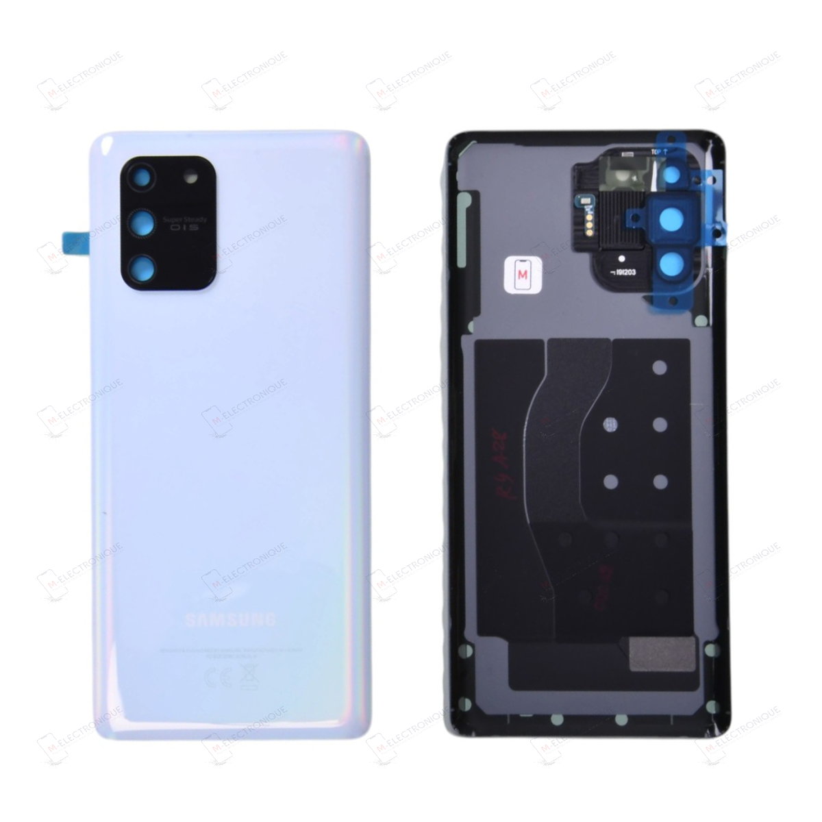 CACHE ARRIERE BLANC PRISME SAMSUNG GALAXY S10 LITE