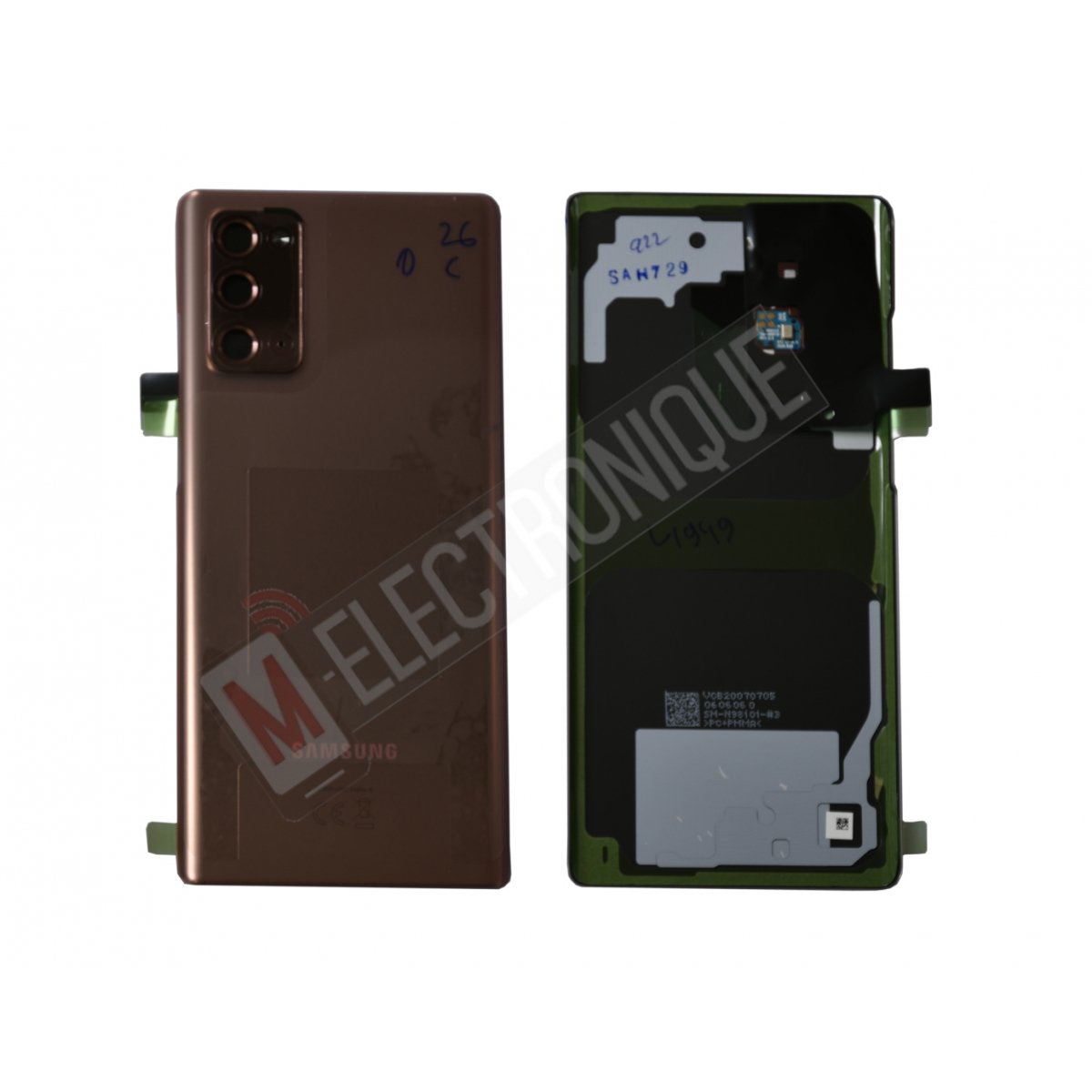 CACHE ARRIERE BRONZE SAMSUNG GALAXY NOTE 20