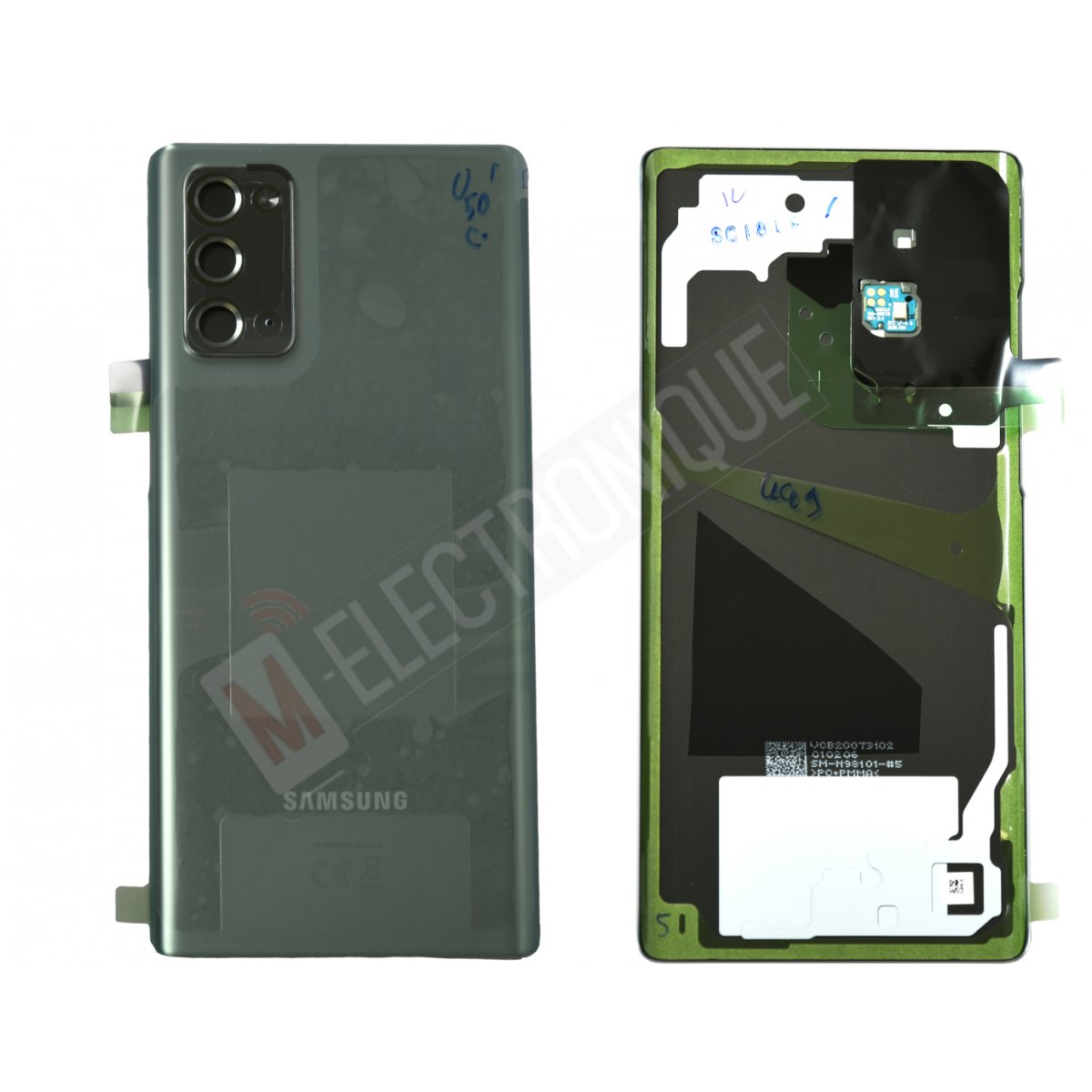 CACHE ARRIERE VERT SAMSUNG GALAXY NOTE 20