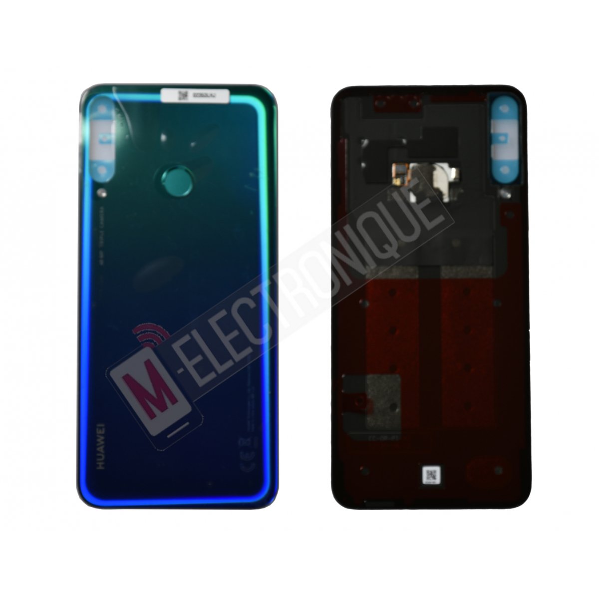 CACHE ARRIERE BLEU AURORA HUAWEI P40 LITE E