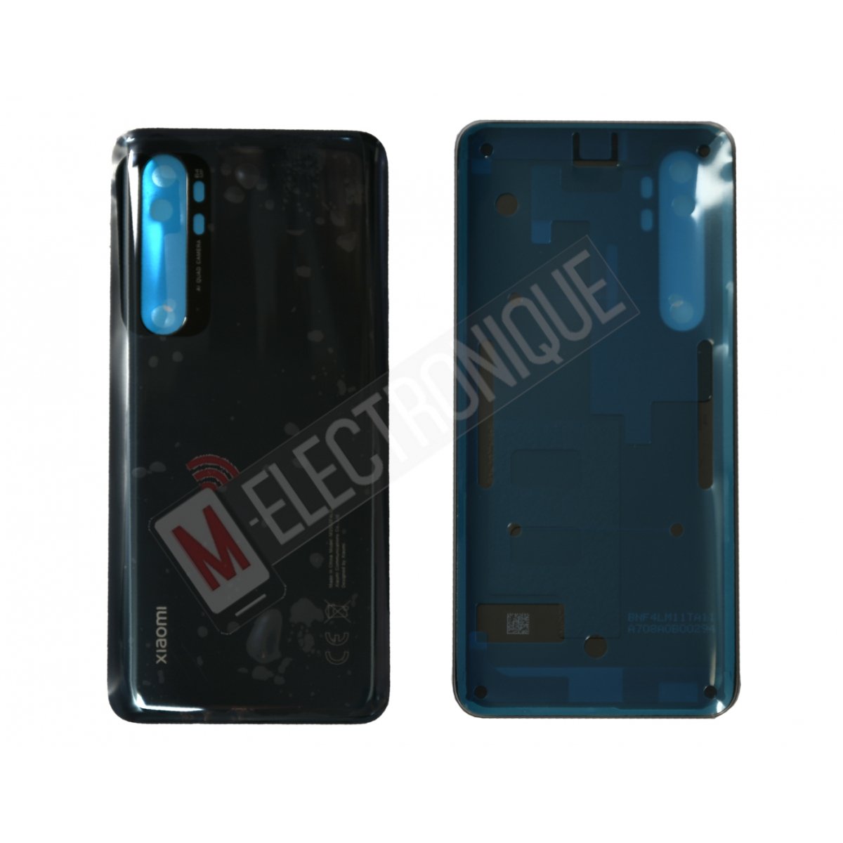 VITRE ARRIERE NOIR XIAOMI MI NOTE 10 LITE