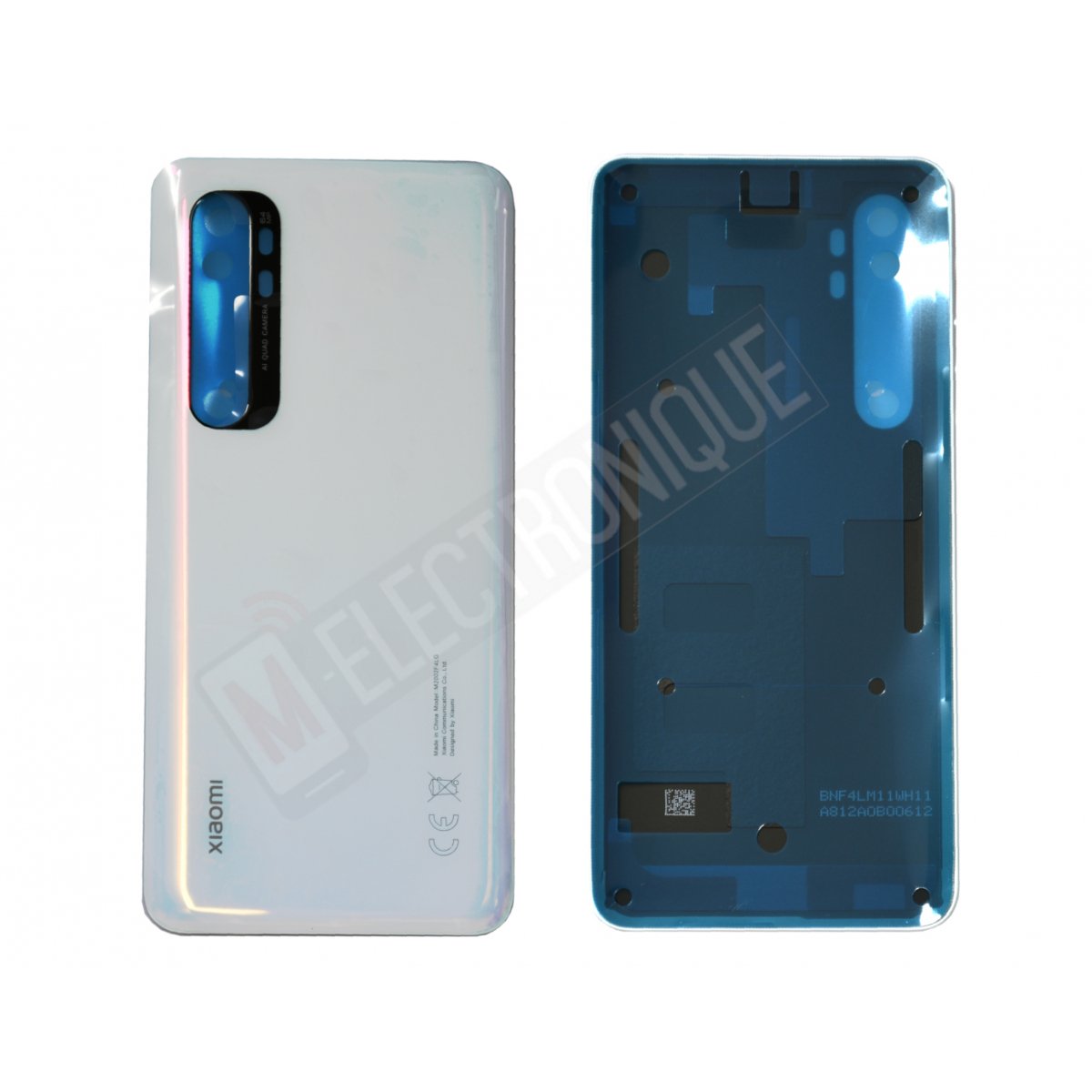 VITRE ARRIERE BLANCHE XIAOMI MI NOTE 10 LITE