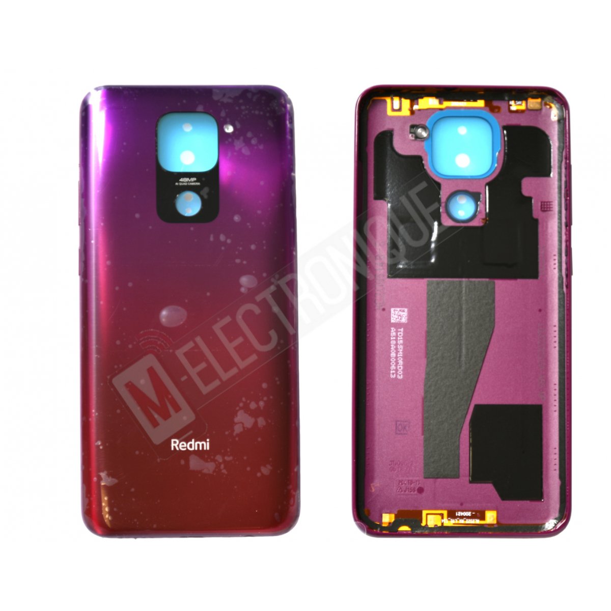 CACHE ARRIERE ROUGE XIAOMI REDMI NOTE 9