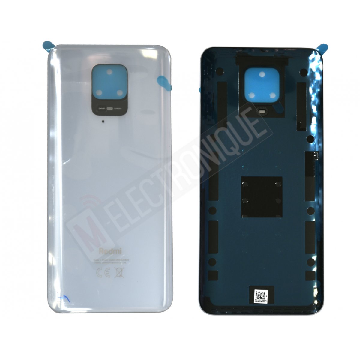 VITRE ARRIERE BLANC XIAOMI REDMI NOTE 9 PRO