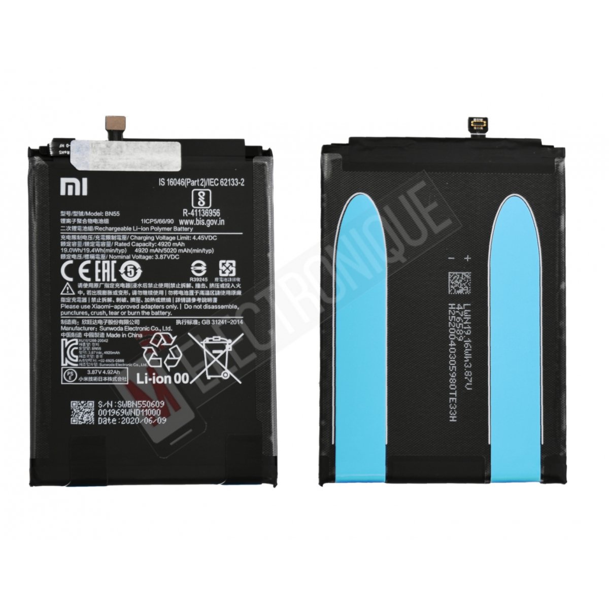 BATTERIE XIAOMI REDMI NOTE 9S