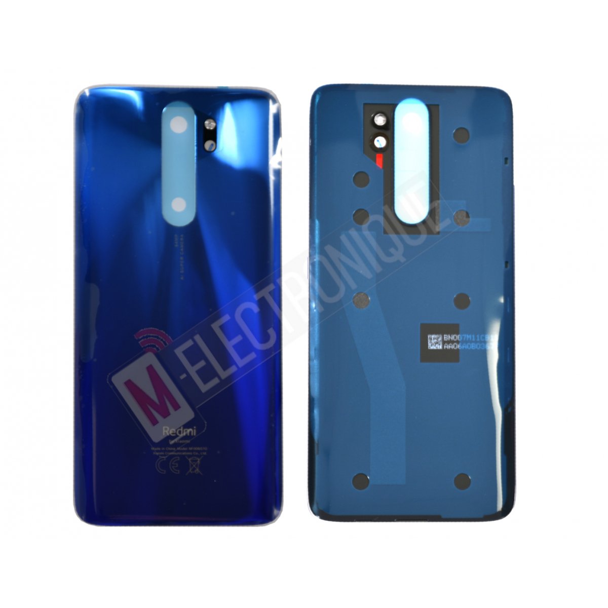 VITRE ARRIERE BLEU XIAOMI REDMI NOTE 8 PRO