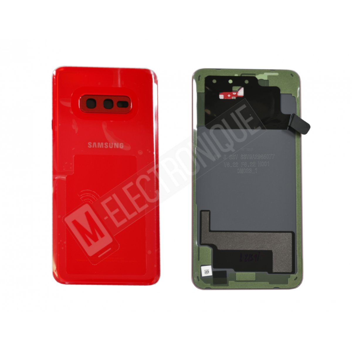 VITRE ARRIERE ROUGE SAMSUNG GALAXY S10E
