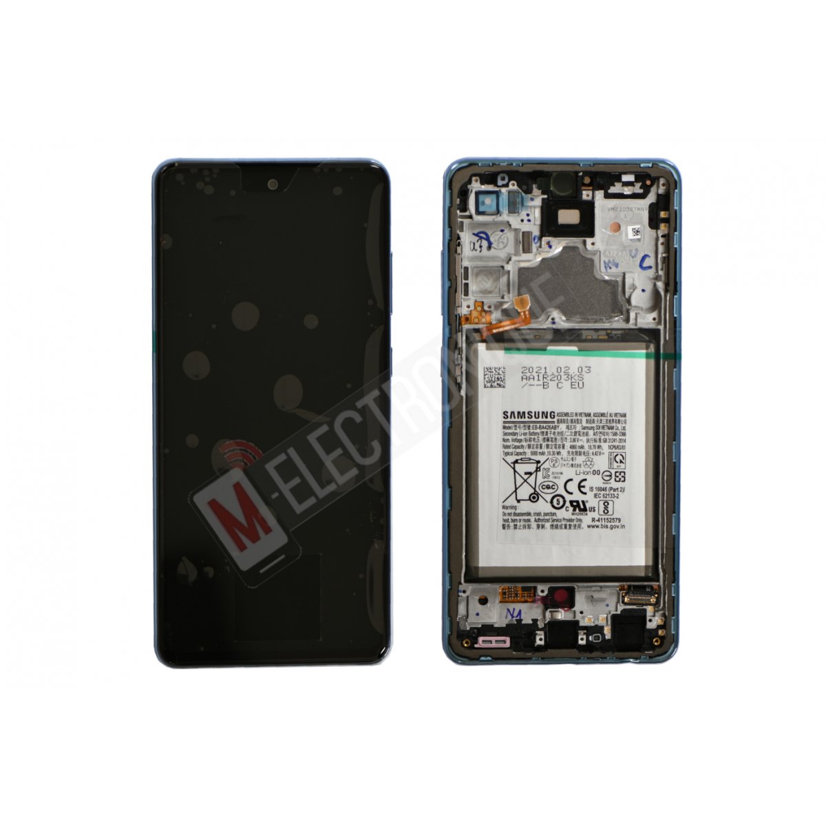 ECRAN BLEU AVEC BATTERIE SAMSUNG GALAXY A72