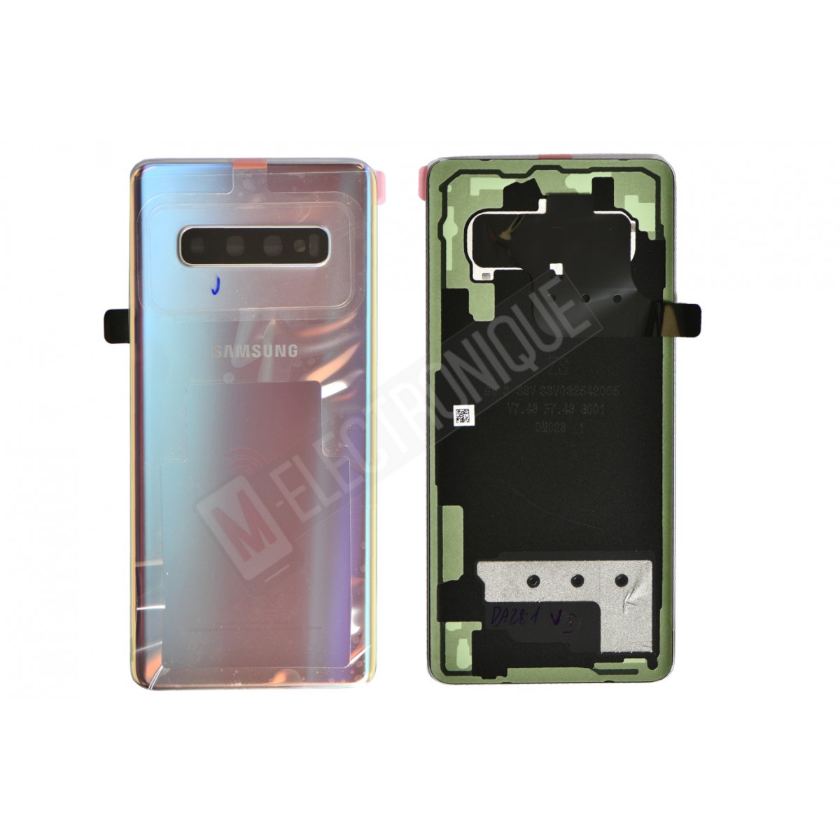 VITRE ARRIERE SILVER SAMSUNG GALAXY  S10+