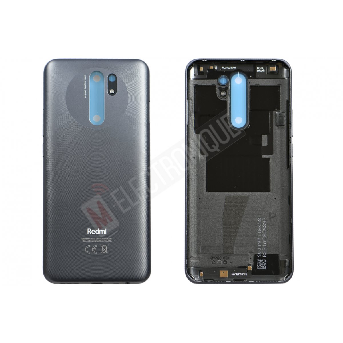 CACHE ARRIERE NOIR XIAOMI REDMI 9