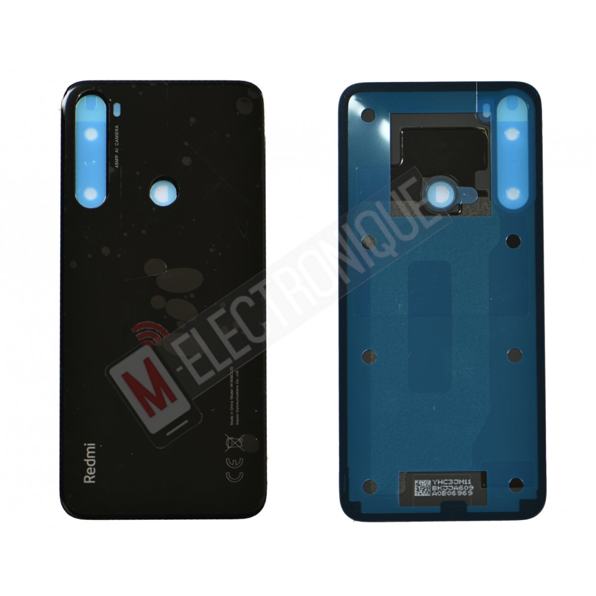 VITRE ARRIERE NOIR XIAOMI REDMI NOTE 8