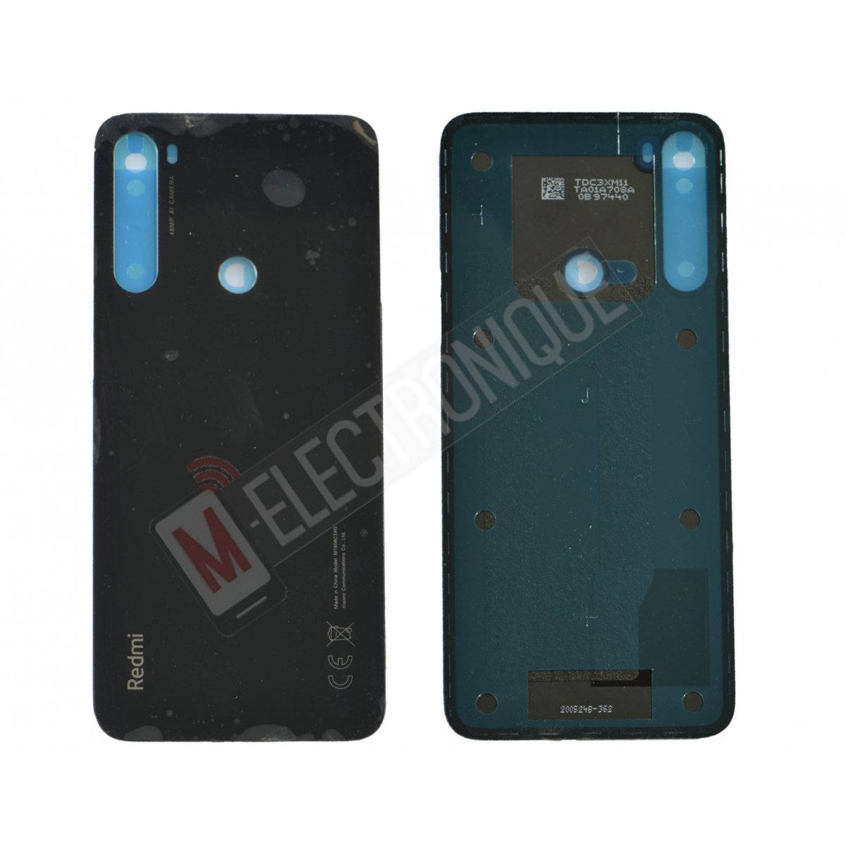 VITRE ARRIERE NOIR  XIAOMI REDMI NOTE 8T