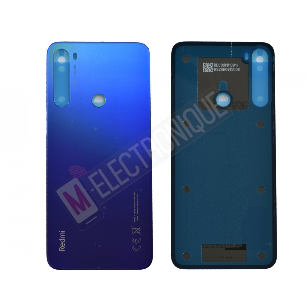 VITRE ARRIERE BLEU XIAOMI REDMI NOTE 8T