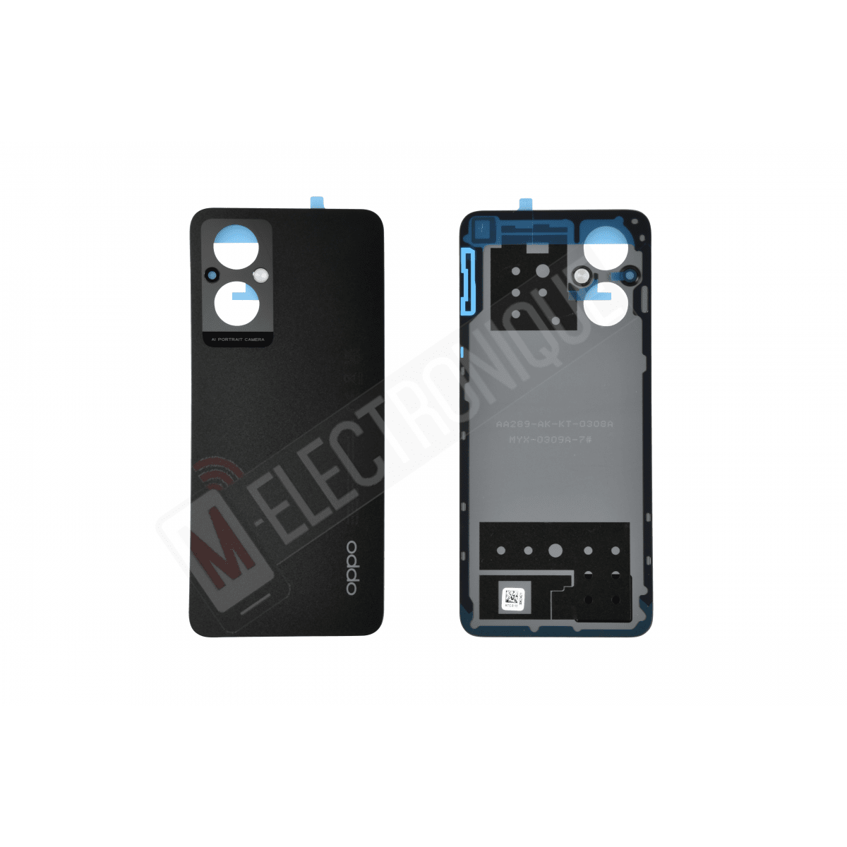 CACHE ARRIERE NOIR OPPO RENO8 LITE 5G