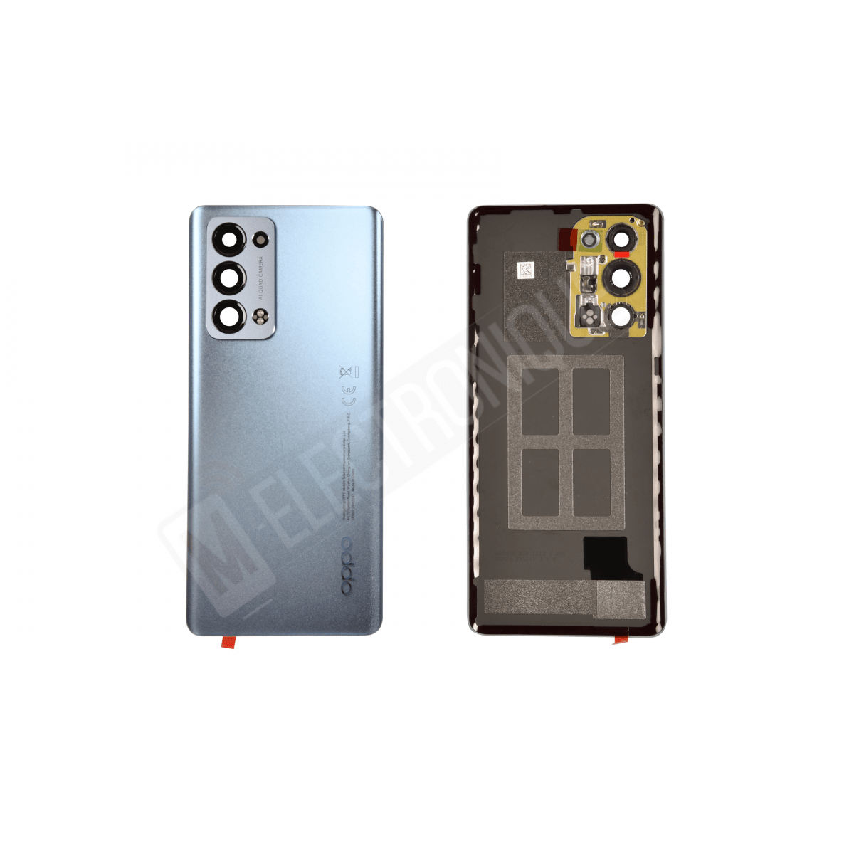 VITRE ARRIERE GRIS ORIGINAL OPPO RENO6 PRO 5G