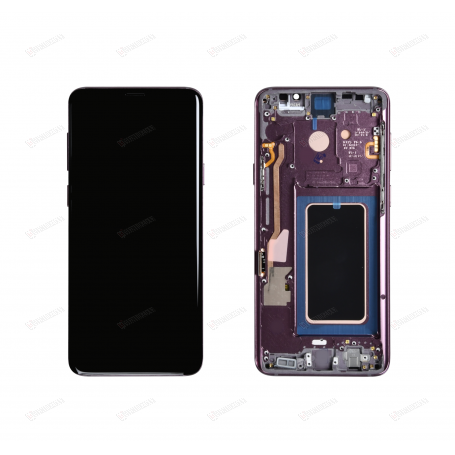 ECRAN OLED VIOLET SUR CHASSIS SAMSUNG GALAXY S9+