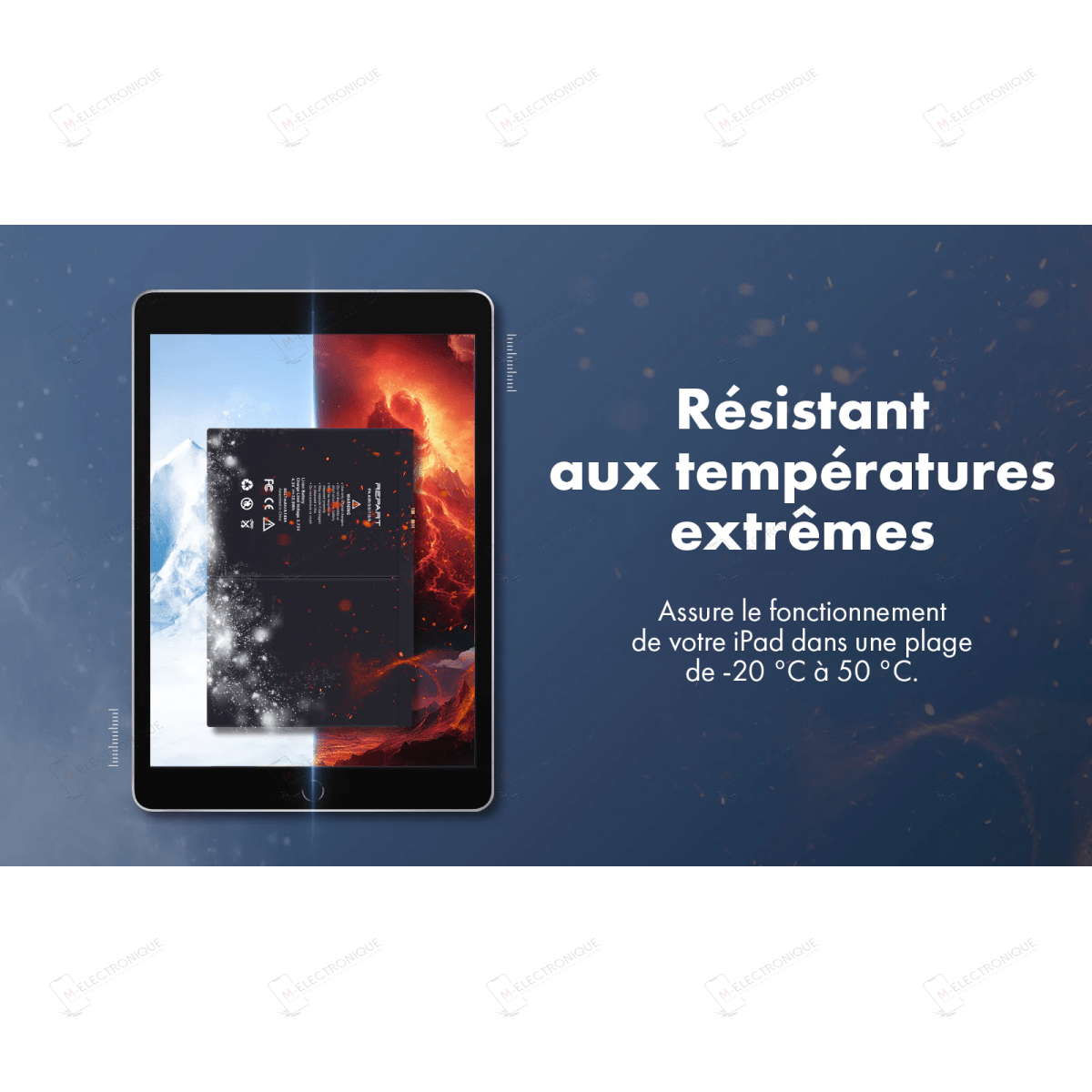 BATTERIE REPART  IPAD 5 / 6 / 7 / 8 / 9 / AIR