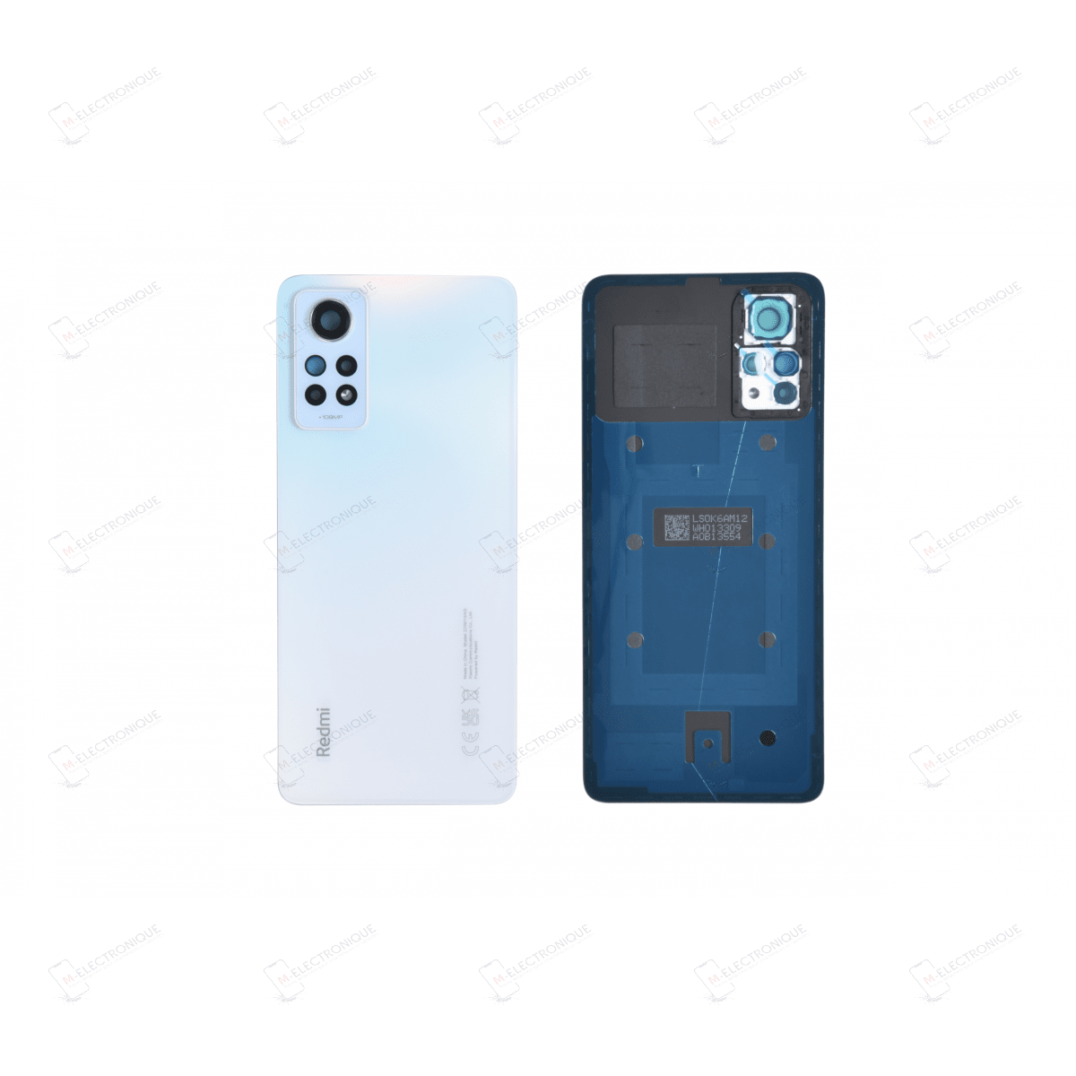 VITRE ARRIERE BLANC XIAOMI REDMI NOTE 12 PRO 4G
