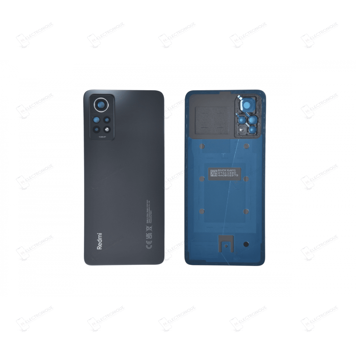 VITRE ARRIERE GRAY XIAOMI REDMI NOTE 12 PRO 4G