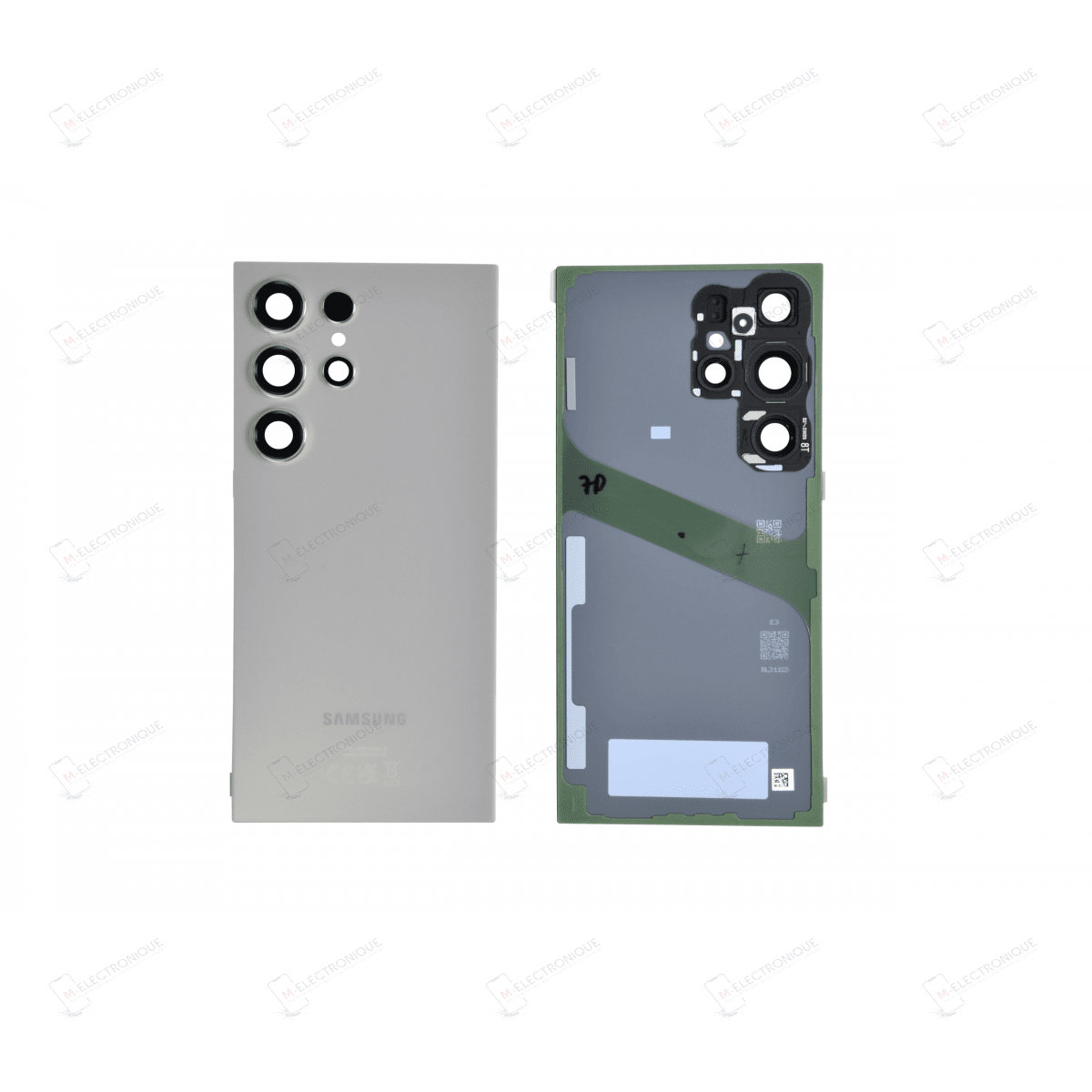 VITRE ARRIERE GRIS TITANE SAMSUNG GALAXY S24 ULTRA