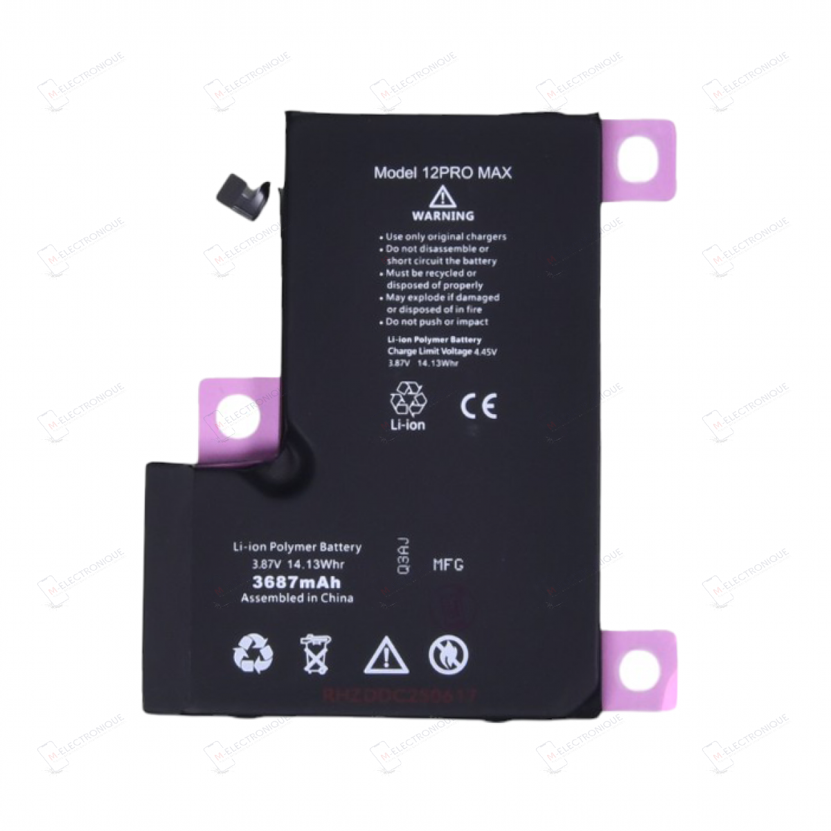 BATTERIE (TI) DIAGNOSTIC IPHONE 12 PRO MAX