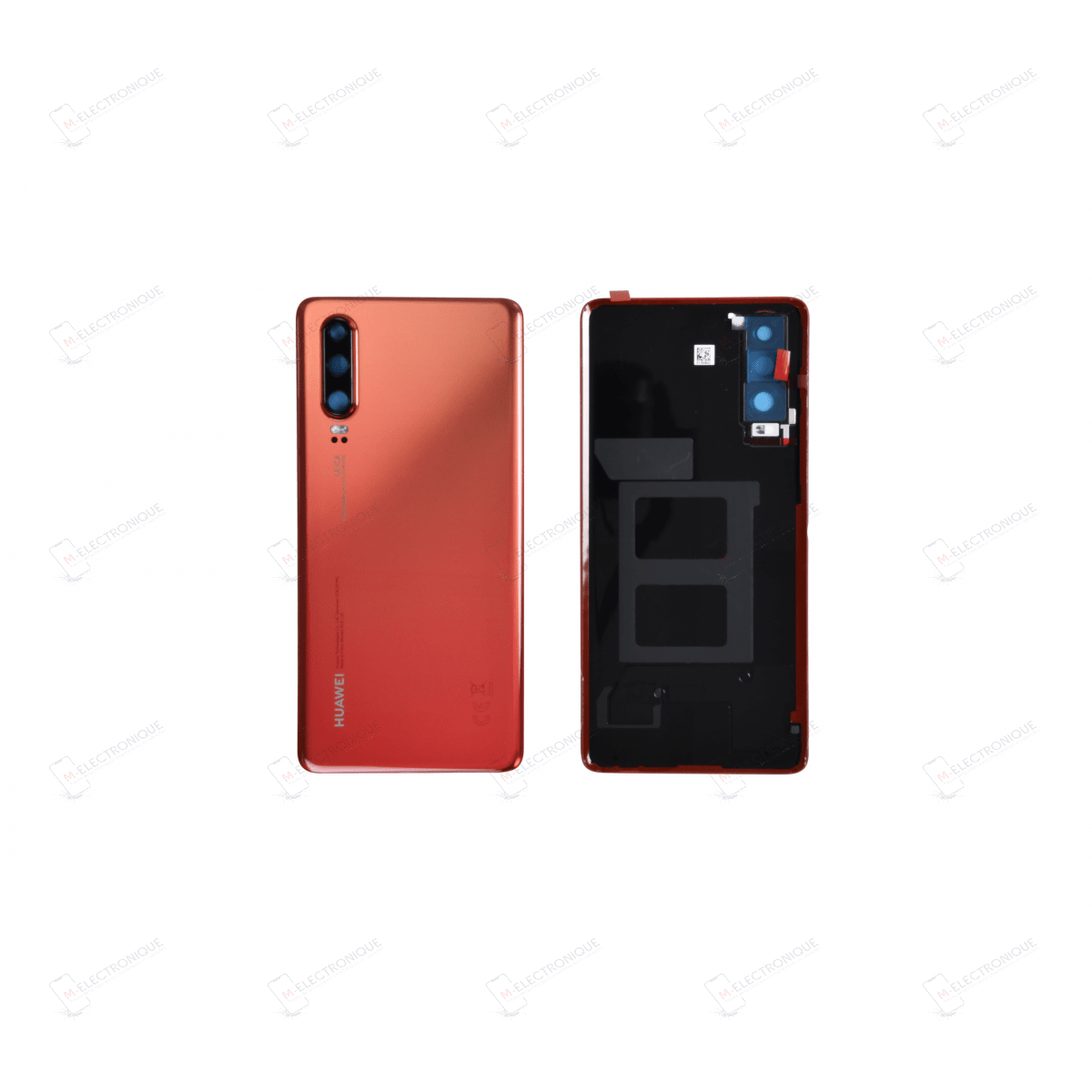 VITRE ARRIERE ORANGE HUAWEI P30