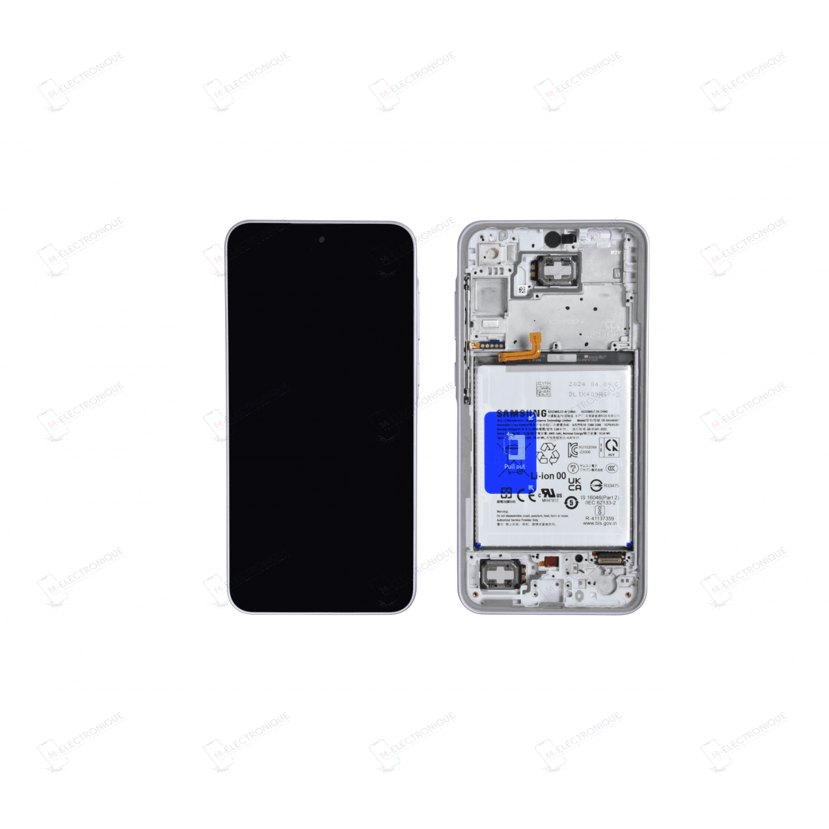 ECRAN LAVANDE AVEC BATTERIE SAMSUNG GALAXY A35 5G