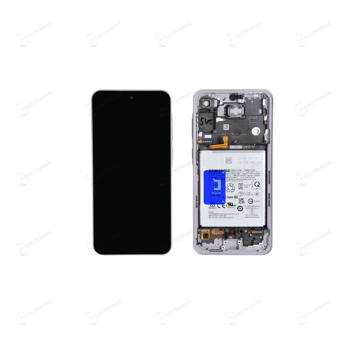 ECRAN LAVANDE AVEC BATTERIE SAMSUNG GALAXY A55 5G