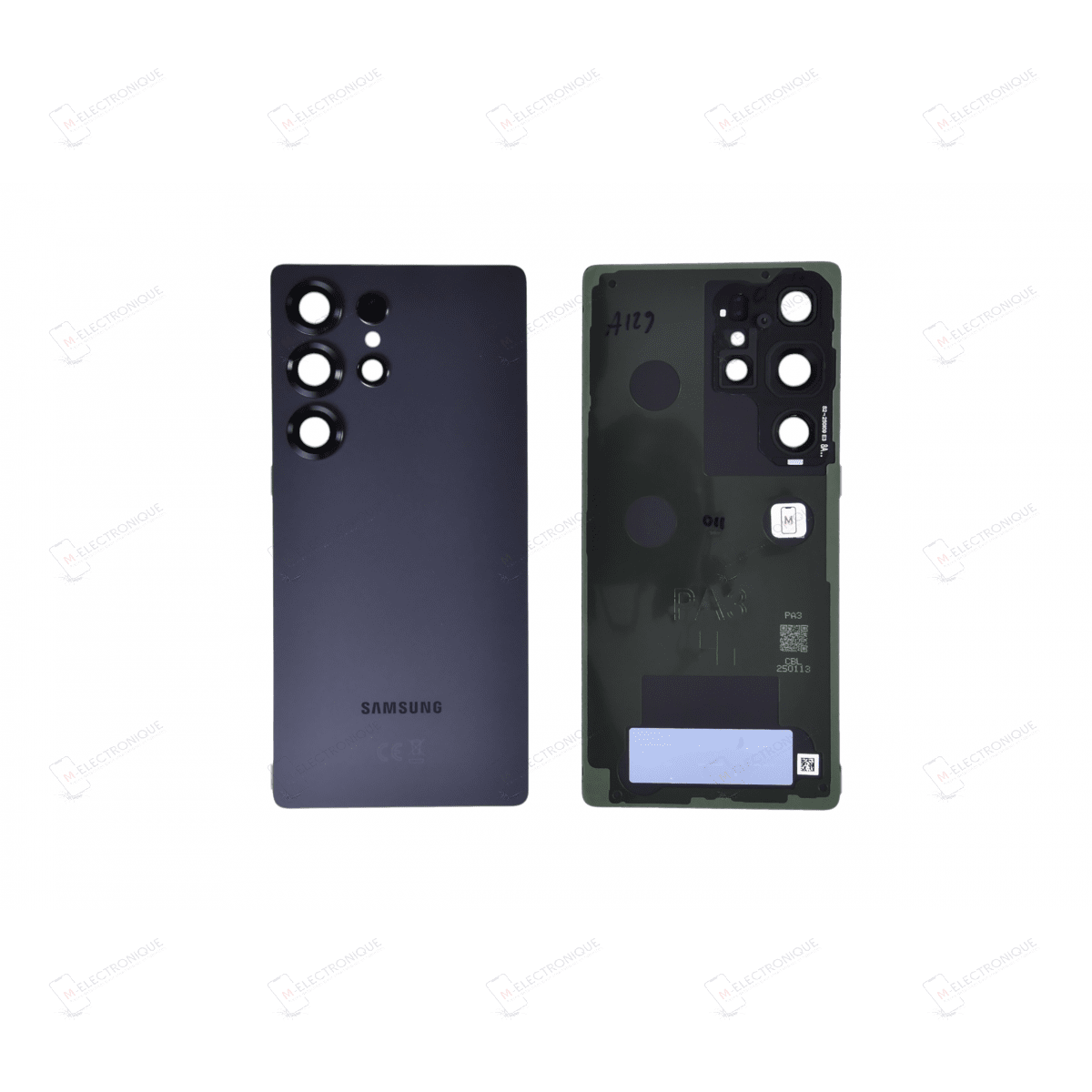 VITRE ARRIERE NOIR TITANE SAMSUNG GALAXY S25 ULTRA