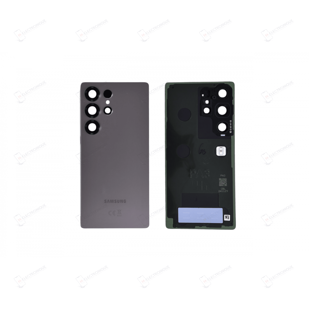 VITRE ARRIERE GRIS TITANE SAMSUNG GALAXY S25 ULTRA