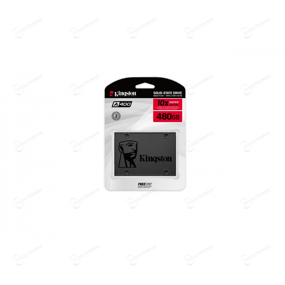 DISQUE DUR SSD SATA 2.5" KINGSTON A400 480GO