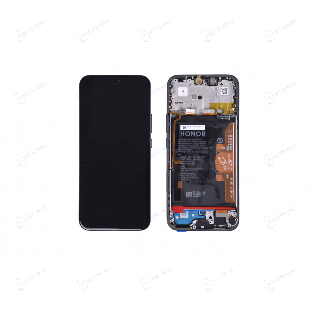 ECRAN AVEC BATTERIE VELVET BLACK HONOR 400 LITE