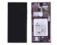 ECRAN BORDEAUX AVEC BATTERIE SAMSUNG GALAXY S22 ULTRA
