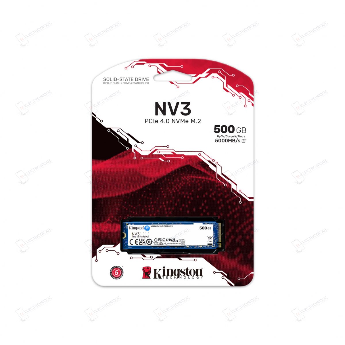 DISQUE DUR SSD NVME NV3 M.2 KINGSTON 500GO