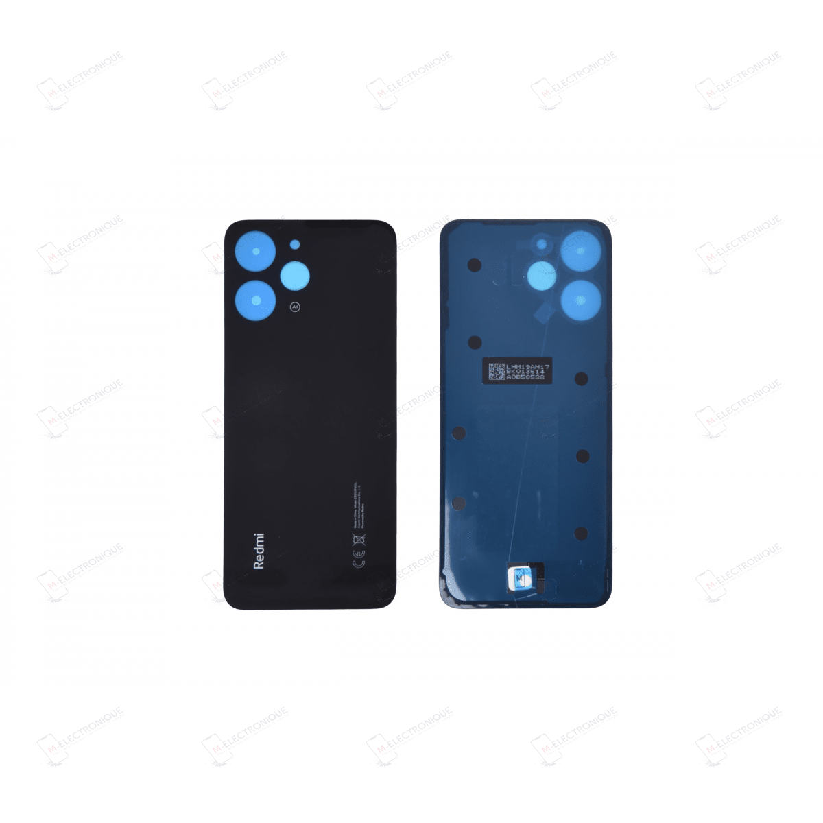 CACHE ARRIERE NOIR XIAOMI REDMI 12 4G
