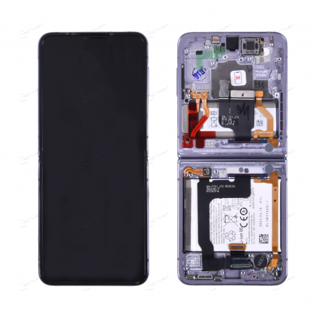 ECRAN PLIABLE VIOLET AVEC BATTERIES SAMSUNG GALAXY Z FLIP 4