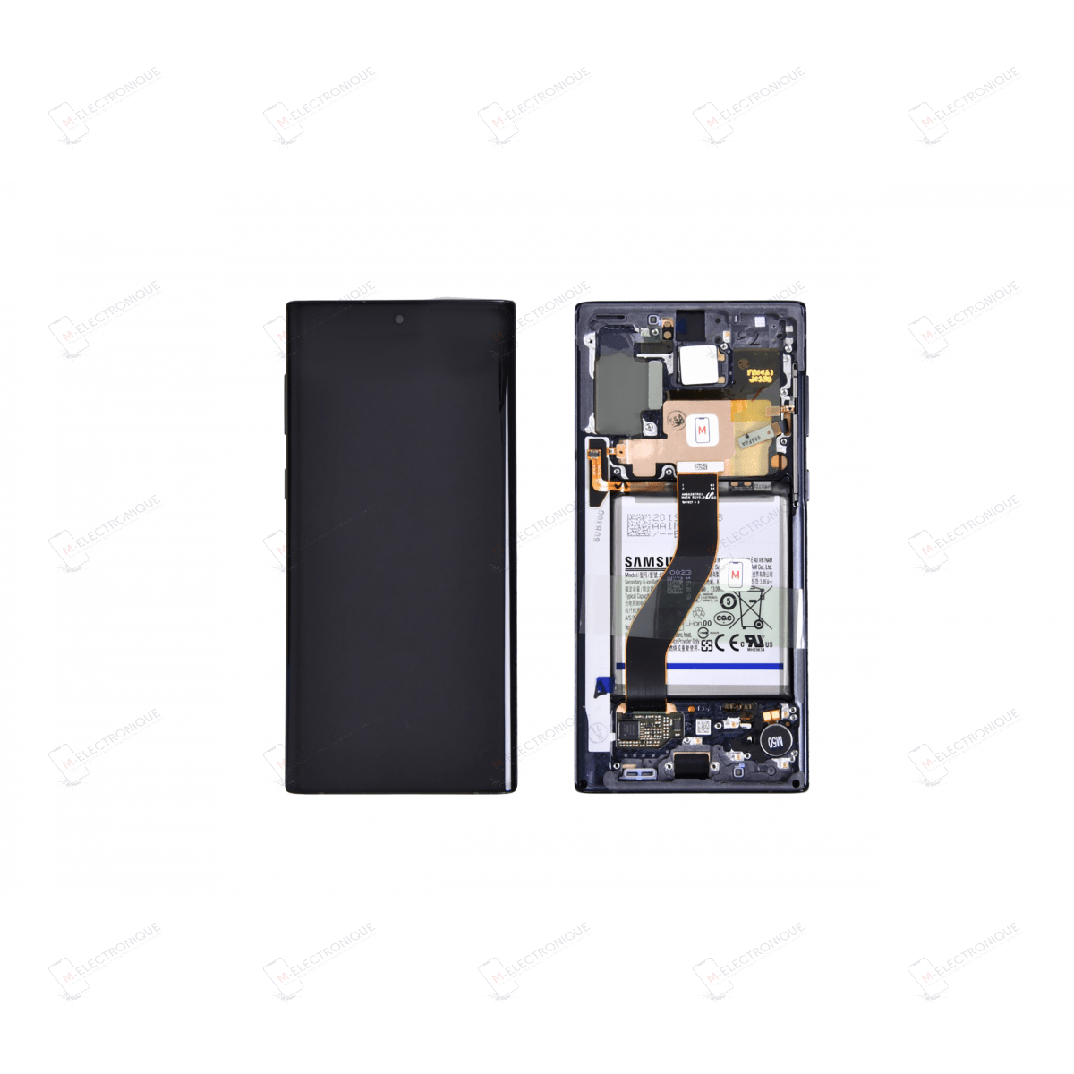 ECRAN NOIR SAMSUNG GALAXY NOTE 10 AVEC BATTERIE